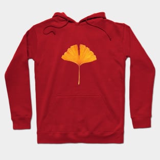 Golden Yellow Ginkgo Leaf Hoodie